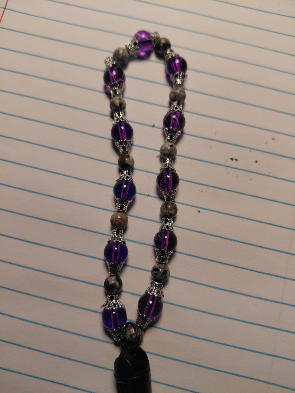 Violet Zen Beaded Phone Wristlet – original photo