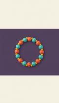 Aqua Flash & Citrus Glaze colorblock wristlet