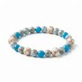 Marble & Turquoise Beaded Phone Wristlet